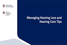 JCH Caregiver Talk: Understanding Noise-Induced Hearing Loss & Hearing Aids