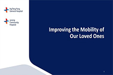 JCH Caregiver Talk: Improving the Mobility of Our Loved Ones