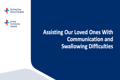 JCH Caregiver Talk: Assisting Our Loved Ones With Communication and Swallowing Difficulties