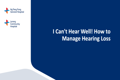 JCH Caregiver Talk: I Can't Hear Well! How to Manage Hearing Loss